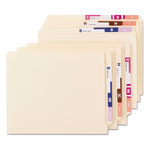 AlphaZ Color-Coded Labels Starter Set, A-Z, 1.16 x 3.13, Assorted, 5/Sheet, 300 Sheets/Box. Picture 2
