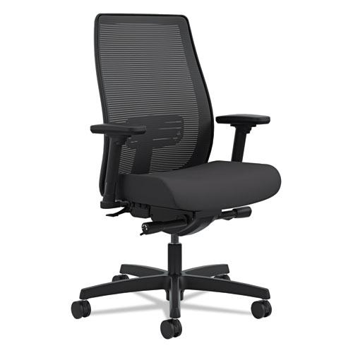 Endorse Mesh Mid-Back Work Chair, Supports Up to 300 lb, 17.5" to 21.75" Seat Height, Black. Picture 1