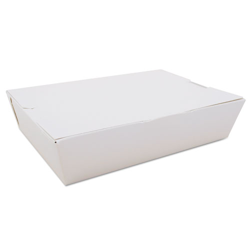 ChampPak Carryout Boxes, 2lb, 7 3/4w x 5 1/2d x 1 7/8h, White, 200/Carton. Picture 1