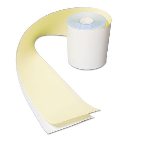 No Carbon Register Rolls, 3" x 90 ft, White/Yellow, 30/Carton. Picture 1