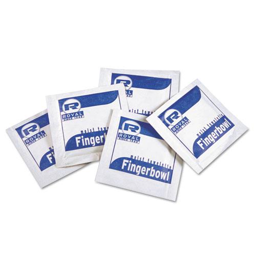 Moist Towelettes, Individually Wrapped, 4 x 6, Lemon Scent, White, 1,000/Carton. Picture 1