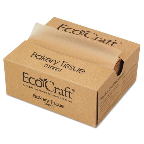 EcoCraft Interfolded Dry Wax Deli Sheets, 6 x 10.75, Natural, 1,000/Box, 10 Boxes/Carton. The main picture.
