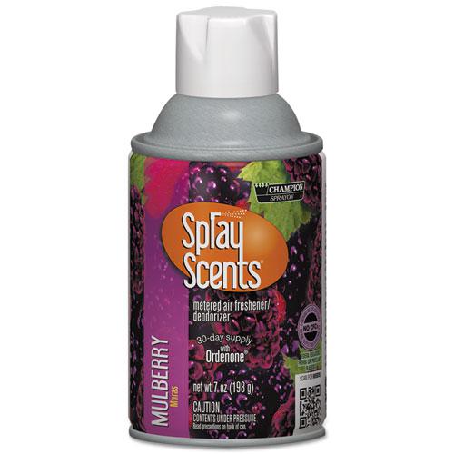 Champion Sprayon SPRAYScents Metered Air Freshener Refill, Mulberry, 7 oz Aerosol Spray, 12/Carton. Picture 1