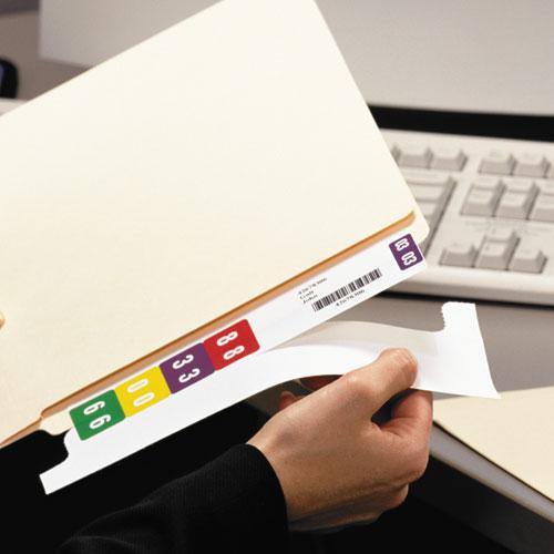 Color-Coded Smartstrip Refill Label Forms, Inkjet Printer, Assorted, 1.5 x 7.5, White, 250/Pack. Picture 3