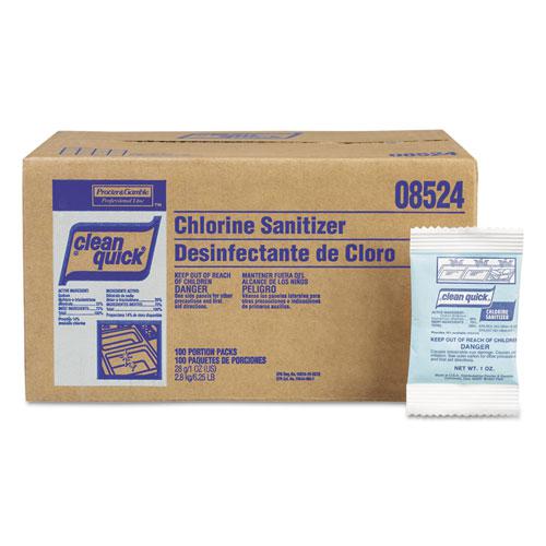 Powdered Chlorine-Based Sanitizer, 1oz Packet, 100/Carton. Picture 1