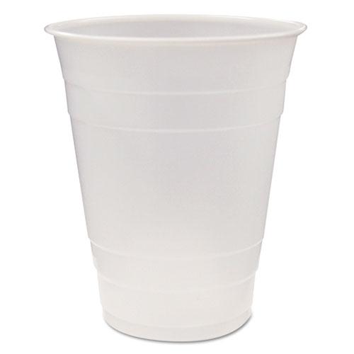 Translucent Drink Cups, 16 oz, Clear, 80/Pack, 12 Packs/Carton. Picture 1