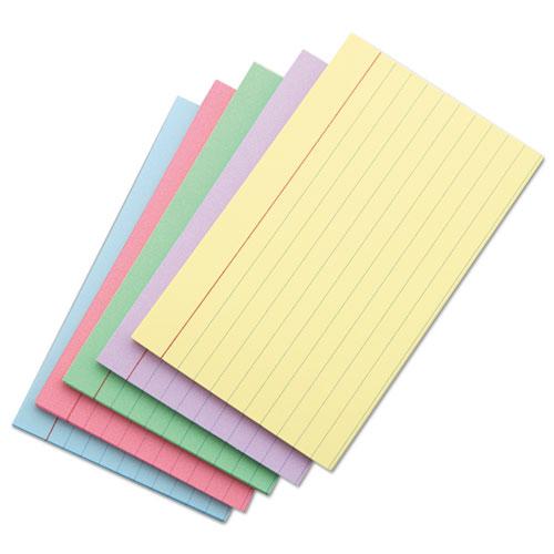 Index Cards, Ruled, 3 x 5, Assorted, 100/Pack. Picture 5