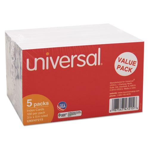 Ruled Index Cards, 3 x 5, White, 500/Pack. Picture 3