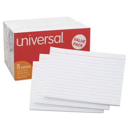 Ruled Index Cards, 3 x 5, White, 500/Pack. Picture 4