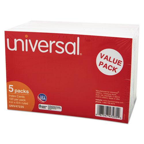 Ruled Index Cards, 4 x 6, White, 500/Pack. Picture 2