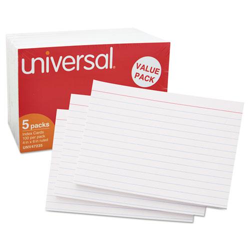 Ruled Index Cards, 4 x 6, White, 500/Pack. Picture 4