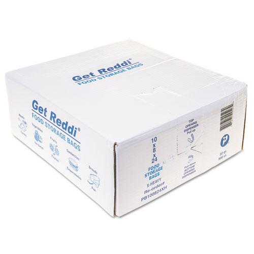 Food Bags, 22 qt, 1.2 mil, 10" x 24", Clear, 500/Carton. Picture 1