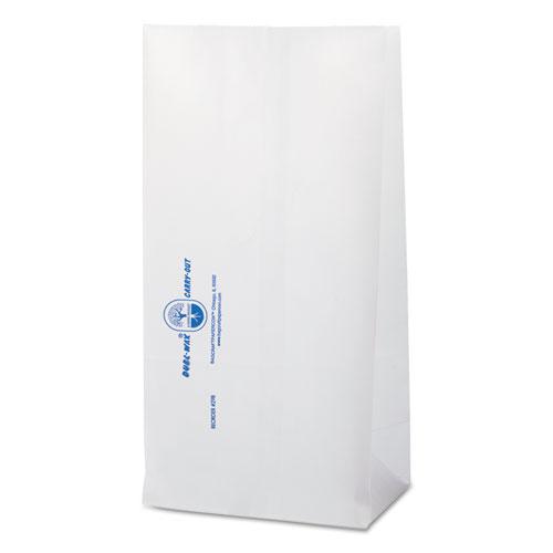 Dubl Wax Grease-Resistant Bakery Bags, 6 1/8 x 4 x 12 3/8, White, 1000/Carton. Picture 1