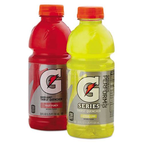 G-Series Perform 02 Thirst Quencher Fruit Punch, 20 oz Bottle, 24/Carton. Picture 1