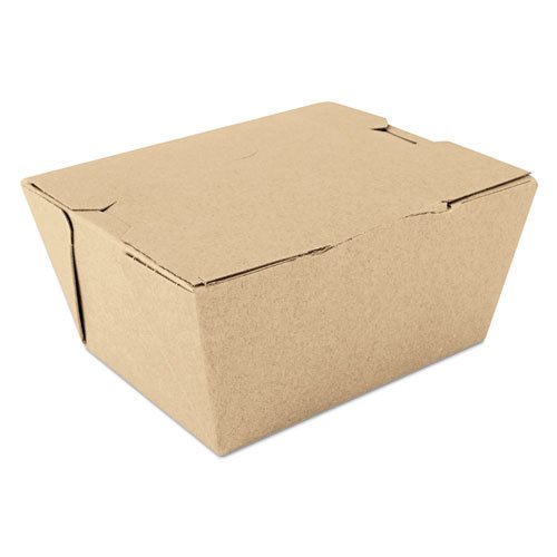ChampPak Carryout Boxes, #1, 4.38 x 3.5 x 2.5, Kraft, Paper, 450/Carton. Picture 1