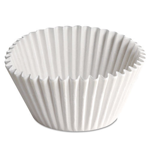 Fluted Bake Cups, 2.25 Diameter x 1.88 h, White, Paper, 500/Pack, 20 Packs/Carton. Picture 1