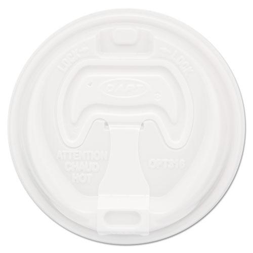 Optima Reclosable Lid, Fits 12 oz to 24 oz Foam Cups, White, 100 Pack, 10 Packs/Carton. Picture 1