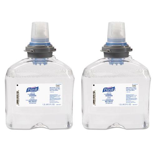 Advanced Hand Sanitizer TFX Refill, Foam, 1,200 mL, Unscented, 2/Carton. Picture 2
