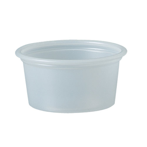 Polystyrene Portion Cups, 3/4 oz, Translucent, 2500/Carton. Picture 1
