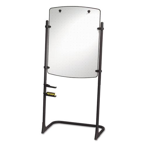 High-Style Silhouette Total Erase Presentation Easel, 31 x 41, White Surface, Black Steel Frame. Picture 2