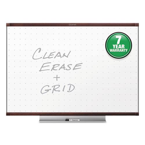 Prestige 2 Total Erase Whiteboard, 72 x 48, White Surface, Mahogany Fiberboard/Plastic Frame. Picture 1