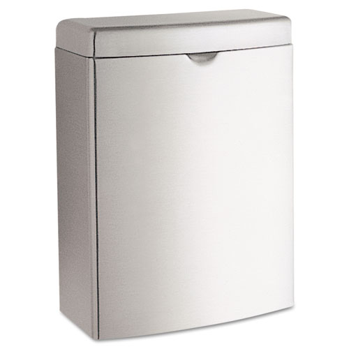 Contura Receptacle, 1 gal, Stainless Steel. Picture 1