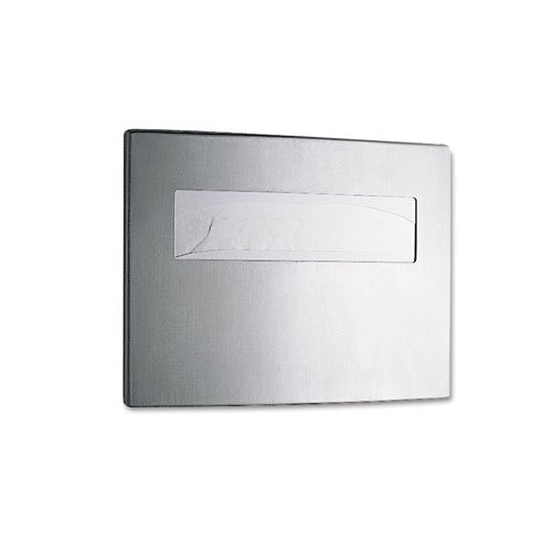 Stanless Steel Toilet Seat Cover Dispenser, ConturaSeries, 15.75 x 2.25 x 11.25, Satin Finish. Picture 1
