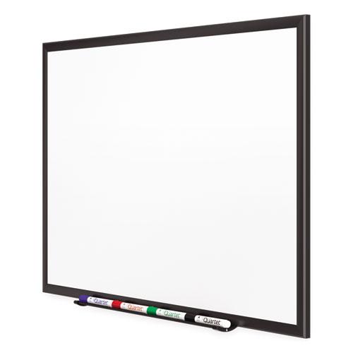 Classic Series Porcelain Magnetic Dry Erase Board, 72 x 48, White Surface, Black Aluminum Frame. Picture 5