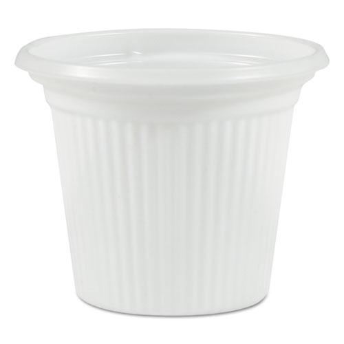 Plastic Souffle Cups, 3/4oz, Translucent, 250/Sleeve, 20 Sleeves/Carton. Picture 1