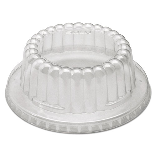 Flat-Top Dome PET Plastic Lids f/12 oz Containers, Clear, 1000/Carton. Picture 1