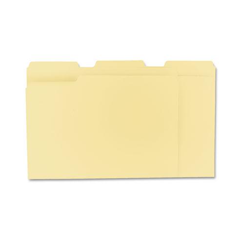 Top Tab Manila File Folders, 1/3-Cut Tabs: Assorted, Letter Size, 0.75" Expansion, Manila, 100/Box. Picture 3