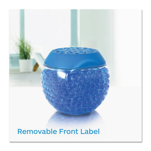 Scent Gems Odor Eliminator, Cool and Clean, Blue, 10 oz Jar, 6/Carton. Picture 2