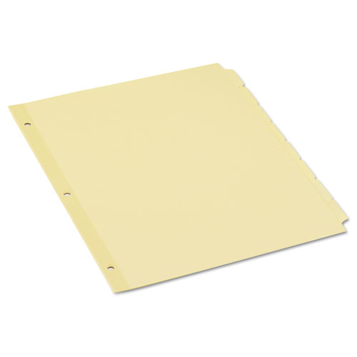Self-Tab Index Dividers, 8-Tab, 11 x 8.5, Buff, 24 Sets. Picture 1