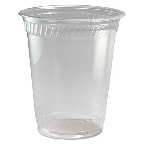 Greenware Cold Drink Cups, 12 oz to 14 oz, Clear, Squat, 1,000/Carton. Picture 1