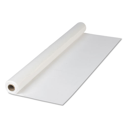 Plastic Roll Tablecover, 40" x 300 ft, White. Picture 1