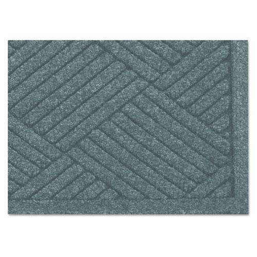 EcoGuard Diamond Floor Mat, Single Fan, 48 x 96, Charcoal. Picture 4