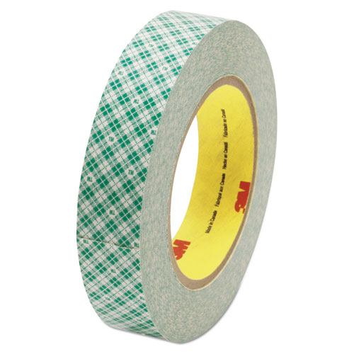 Double-Coated Tissue Tape, 3" Core, 1" x 36 yds, White. Picture 1