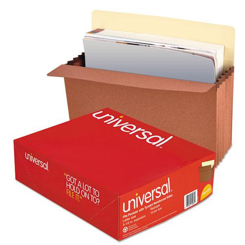 Redrope Expanding File Pockets, 5.25" Expansion, Letter Size, Redrope, 10/Box. Picture 4