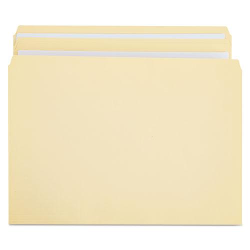 Double-Ply Top Tab Manila File Folders, Straight Tabs, Legal Size, 0.75" Expansion, Manila, 100/Box. Picture 5