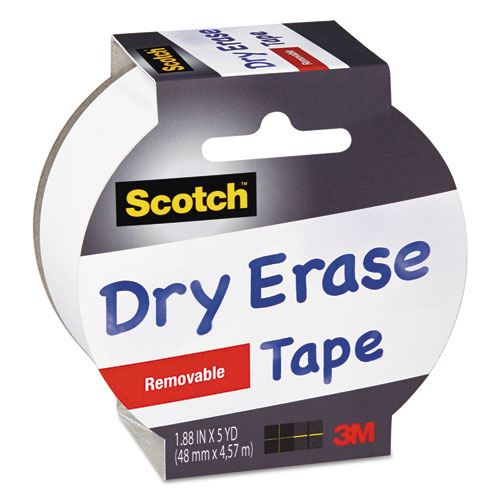 Dry Erase Tape, 3" Core, 1.88" x 5 yds, White. Picture 3