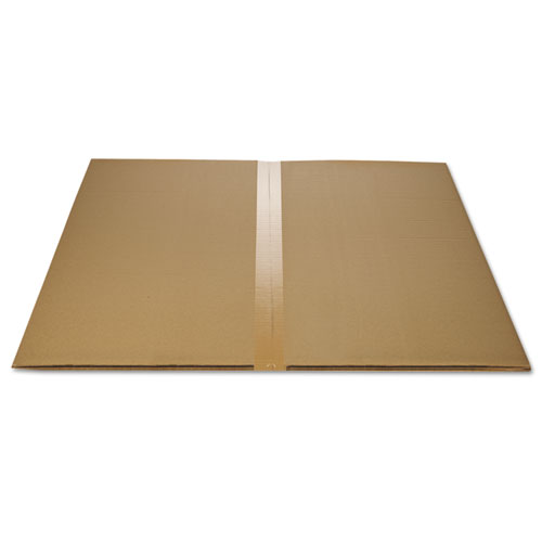 EconoMat All Day Use Chair Mat for Hard Floors, Flat Packed, 36 x 48, Lipped, Clear. Picture 2