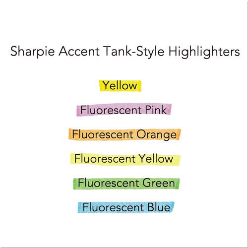 Tank Style Highlighters, Fluorescent Green Ink, Chisel Tip, Green Barrel, Dozen. Picture 4