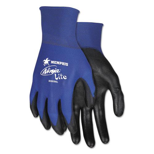 Ultra Tech TaCartonile Dexterity Work Gloves, Blue/Black, Small, Dozen. Picture 1