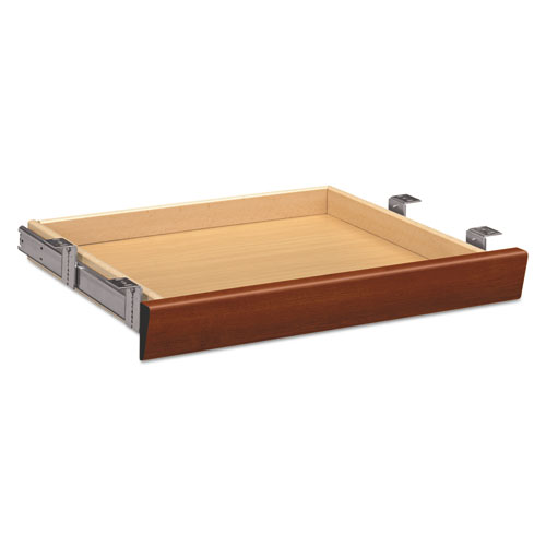 Laminate Angled Center Drawer, 22w x 15.38d x 2.5h, Cognac. Picture 1