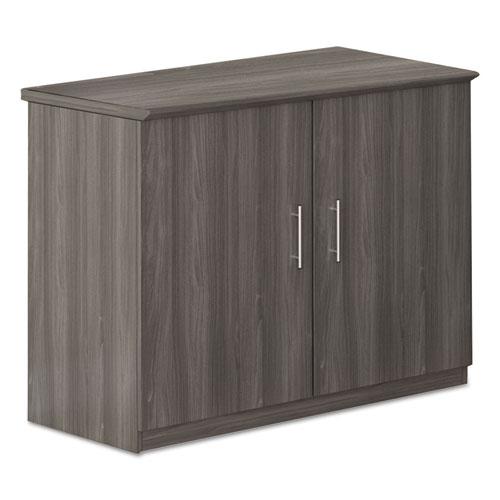 Medina Series Storage Cabinet, 36w x 20d x 29.5h, Gray Steel. Picture 1