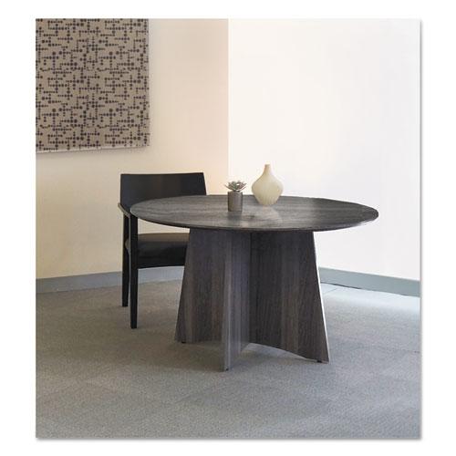 Medina Laminate Series Round Conference Table Top, 48 dia, Gray Steel. Picture 1