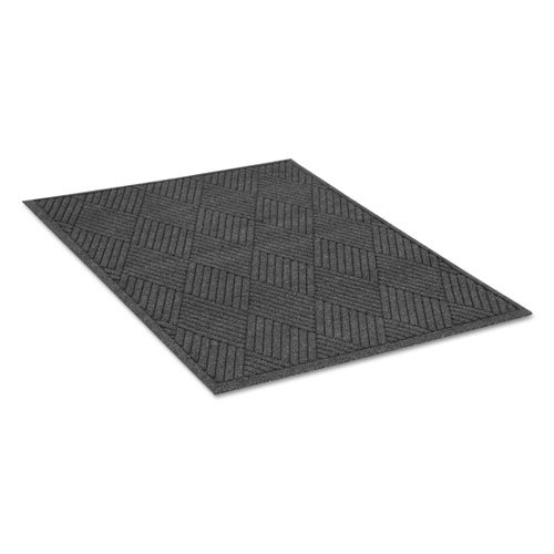 EcoGuard Diamond Floor Mat, Rectangular, 48 x 96, Charcoal. Picture 1