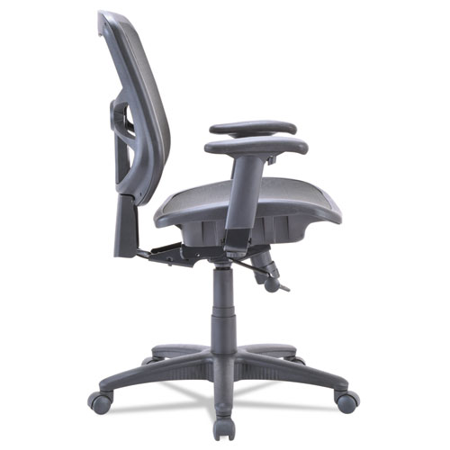 Alera Elusion Series Mesh Mid-Back Swivel/Tilt Chair, Supports Up to 275 lb, 17.9" to 21.6" Seat Height, Black. Picture 5
