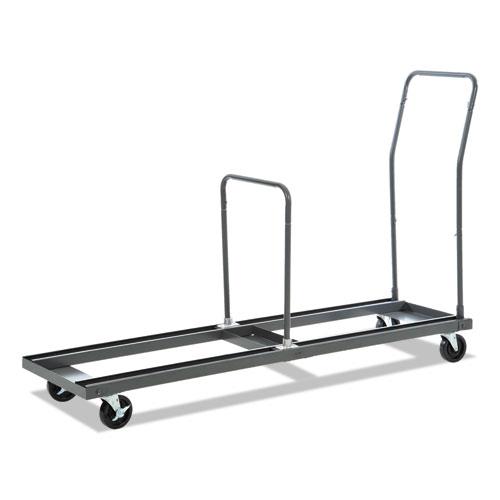 Chair/Table Cart, Metal, 600 lb Capacity, 20.86" x 50.78" to 72.04" x 43.3", Black. Picture 14
