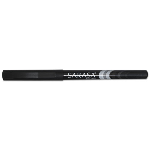 Sarasa Porous Point Pen, Stick, Fine 0.8 mm, Black Ink, Black Barrel, 12/Pack. Picture 1